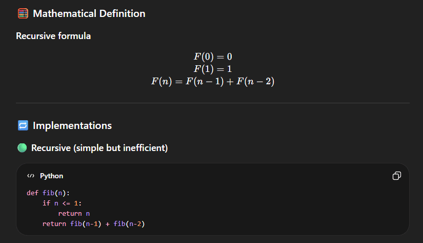 ChatGPT natively outputs Markdown formatting